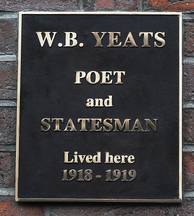 Minister unveils Yeats plaque at 96 St Stephens Green